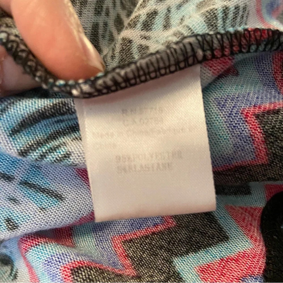 Papillon women’s abstract floral multicoloured stretch tunic dress in size small - Picture 7 of 8